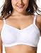 Gratlin Women's Lace Full Figure Wire Free Nursing Maternity Bra Plus Size White 40D