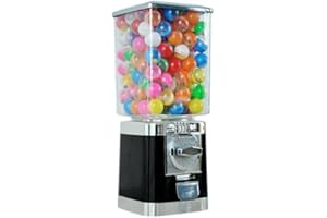MVS WHOLESALE Commercial Grade TR130 Gumball/Bouncy Balls/Gobstopper/Capsule Vending Machine (50p Coin Operated) Black