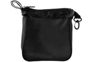 IZZO Golf Valuables Golf Bag Storage Pouch,Black, reg