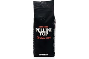 Pellini Caffè SpA TOP Kawa Palona w Ziarnach 100% Arabica, Gorzki Smak i Delikatne Palenie, do Espresso Opakowanie 500 G