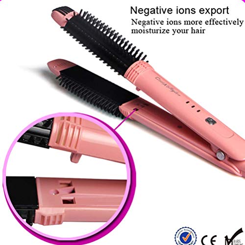 2-In-1 Styler Hair Curling Iron Brush Dual Voltage Hair Curler Hair Straightener - Anti-Scald Professional Hair Curling Tool And Hair Straightener For Hair reviews 2-In-1 Styler Hair Curling Iron Brush Dual Voltage Hair Curler Hair Straightener - Anti-Scald Professional Hair Curling Tool And Hair Straightener For Hair