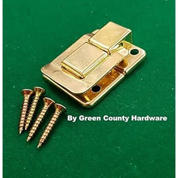 40mm Retro Decorative Silver Tone Hasp W Screws For Suitcase Chest