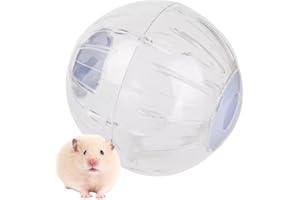 Pawsayes 7.28inch Large Hamster Ball for Exercise Running Hamster Wheel Funny Transparent Ball Hamsters Accessories Toys for Dwarf Gerbil Mouse Small Animals(Blue)