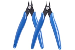 HPMAISON 2 pezzi tronchesi filo tronchesi cavo elettrico di precisione rame plastica laterale forbici spogliarellista pinze diagonali bobina che fa strumento artigianato gioielli fai da te