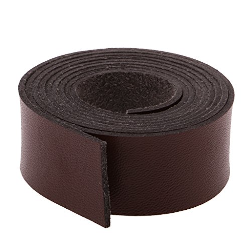 MagiDeal 2 Meter Lange PU-Lederband Lederriemen Flach Verzierungen Dekor – Kaffee, 1mm * 20mm * 2m - 7