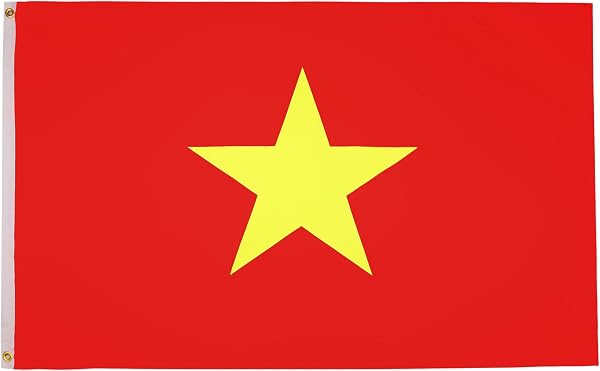 AZ FLAG - Vietnam Flag - 3x5 Ft - 100D Polyester Vietnamese Banner with Two Metal Grommets - Fade Resistant - Vivid Colors - 3' x 5' Feet - 150x90 Cm - 1