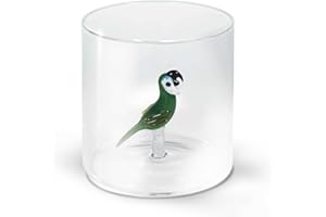 WD Lifestyle Tumbler in borosilicato Modello Monterey Dec.papagallo