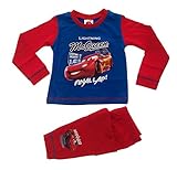 Kid Boys Official Disney Cars Lightning McQueen Long Pyjamas PJ'S 2 Piece Set Size UK 1-5 Years