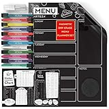 Planificador semanal de comidas - Esta pizarra magnética para el frigo mejora tu estilo de vida, estimula la motivación para mantenerte organizado/a, comer sano, y vivir de una forma más inteligente.