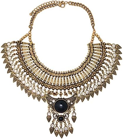 Bohemian Style Grandiose Collar Necklace With Crystals