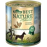 Dehner Best Nature Hundefutter, Adult Huhn und Kaninchen mit Nudeln, Probiergröße, 400 g