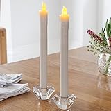 led stabkerzen tchibo Innenbereich Lights4fun 4er Set LED Tafelkerzen Stabkerzen Echtwachs in weiß LED warmweiß 25cm
