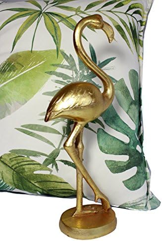 Gold Flamingo, Tall Free-Standing Flamingo Figure, Vintage Replica