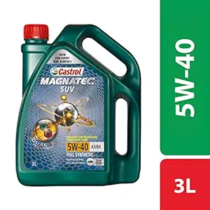 Castrol MAGNATEC SUV 5W-40 Full Synthetic Engine Oil for Petrol, CNG and Diesel SUVs (3L)