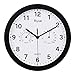 Produktbild $ Wanduhren 10 'Silent Non-Ticking Lagre Dekorative Wanduhr mit Temperatur und Luftfeuchtigkeit, Wanduhren mit Metallgehäuse dekorative Wohnzimmer & Küche & Büro Uhren & Wecker (Farbe : SCHWARZ)
