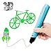 Uvistare 3D Drucker Stift Set 3D Stereoscopic Printing Pen Drawing, 3 x 3M PLA Filament ( Blau Rot Gelb ), Intelligent mit LCD-Bildschirm, Freihand 3D Zeichnungen, für Kinder Erwachsene Kunstwerken