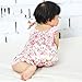 ANDI ROSE Baby Toddlers Floral Printed Ruffle Romper Baby Girl Infant (Size: M, Rose)