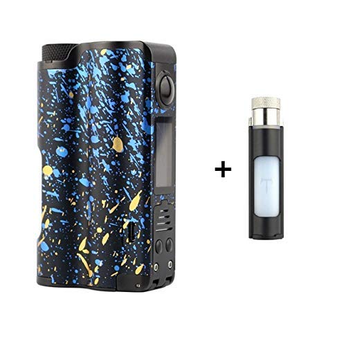 DOVPO Topside 90W Top Fill TC Squonk MOD with 10ml Large Squonk Bottle & 0.96 Inch OLED Screen VS Luxotic BF/Luxotic DF (Black/Blue)