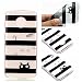 Produktbild HopMore Motorola Moto G6 Play Hülle Silikon Transparent Durchsichtig Hüllen Clear Muster Design Bumper Ultra Slim Dünn TPU Handyhülle Kawaii One Piece Tasche Schale Hüllen Case Cover pour Moto G6 Play -- Schwarze Katze