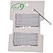 30pcs 48mm (1.8" inch) traditional metal bobby kirby wavy grips/ pins, Silver Grey