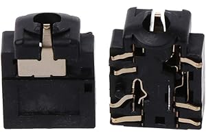 YUSHU Lot de 2 prises jack 3,5 mm pour casque, compatible avec for Xbox, for One S Prise (Noir)