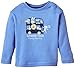 SALT AND PEPPER Baby Boys NB Longsleeve On Tour print Plain Crew Neck Long Sleeve Shirt, Blue (soft Blue 430), 3-6 Months (Manufacturer size: 68)