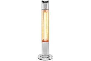 TROTEC Riscaldatore a infrarossi da pavimento IRS 1200 E - potenza termica 1200 W - riscaldatore, riscaldatore a infrarossi per uso esterno, IP55