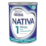 leche nan 1 optipro supreme Únicamente lactosa Nestlé NATIVA 1 - Leche para lactantes en polvo - Fórmula Para bebés - Desde el primer día - 800g
