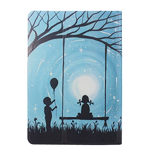 Handyhülle Kindle Paperwhite, Hülle für Kindle Paperwhite 2 Tablet Flip Case Cover, Kindle Paperwhite 3 Handytasche, Moon mood® Fall Etui Tasche für Amazon Kindle Paperwhite 1/2/3 (2012/2013/2014/2015 Version) 6.0 Zoll PU Leder Harte PC-innere Schlag-Standplatz Funktion mit 2 Karten Schlitz Kasten Schützender Abdeckungs Fall für Kindle Paperwhite (nicht mit Automatischen Schlaf / Wake Funktion) - 3
