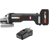 WORX WX812.9C 20Volt 2.0Ah. 125mm K&ouml;m&uuml;rs&uuml;z Profesyonel Tek Ak&uuml;l&uuml; Şarjlı Avu&ccedil; Taşlama