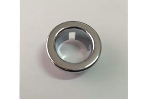 WITHOUT BRAND / GENERIC GHIERA TROPPO PIENO-BORCHIA PER LAVABO-BIDET-VASCA RICAMBIO CROMATA VARIE MISURE, Ø 28 mm.