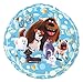 Produktbild Fun House 712709 Kissen rund Design wie der Tiere Polyester blau 37 x 12 x 37 cm