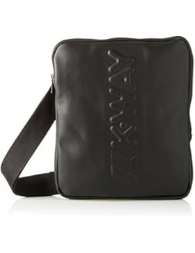 K-Way Herren 7bkk2b060a201 Schultertasche, Schwarz (0a2 Black), 3 x 22 x 16 cm