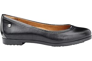 Shoes for Crews Reese Women Black – Comfortable Working Shoe, Padded Insole, Slip-Resistant Outsole, Classic Office Style, Leather, OB E SRC – for Women