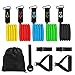 Produktbild HEAWAA Resistance Bands Set, Fitness Bänder Expander Widerstandsbänder, Trainingsbänder Fitnessbänder für Ganz - Körper - Workout Yoga Pilates - Gymnastikband aus Latex Griffe, Türanker & Fußschlaufen - 5 Stück