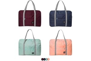 SITAKE Faltbare Reisetaschen, wasserdichte, Leichte Handgepäck Taschen, Geeignet Für Übernachtung, Urlaub, Einkaufen, Wochenenden, Ausflüge, Fitnessstudio