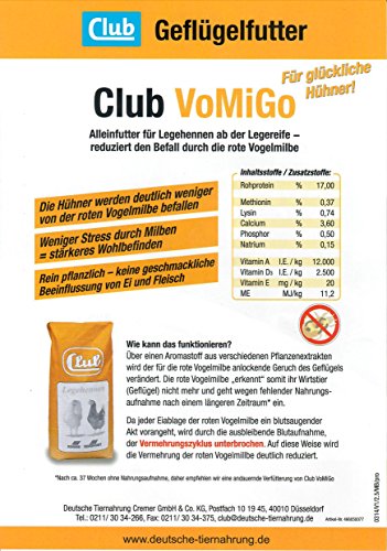 Club VoMiGo Legehennenfutter gegen Milben 25 kg - 2