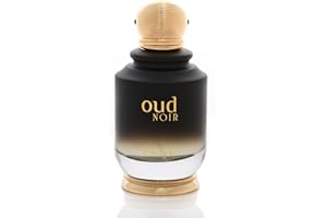 KHADLAJ PERFUMES KHADLAJ - Oud Noir Eau de Parfum | Drzewny i orientalny zapach | Długotrwały | Rafinowane drewno Oud | Idealna dla mężczyzn i kobiet | Elegancki design butelki, 100 ml