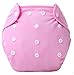 Set of 2 Cotton Diaper Pants Diapers Leak Proof Breathable Waterproof Pink