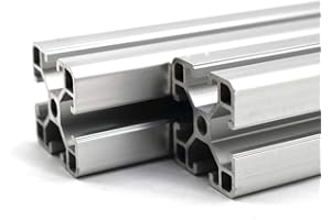 FULLERKREG Profilé d’entretoise en aluminium de 40 x 40 mm, rainure de 8 mm, découpe 1000 mm, 1 pièce