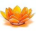 Produktbild Find Something Different Etwas finden verschiedene Capiz Shell Gelb Silber Trim Lotus Chakra Kerze Teelichthalter, Bambus, mehrfarbig