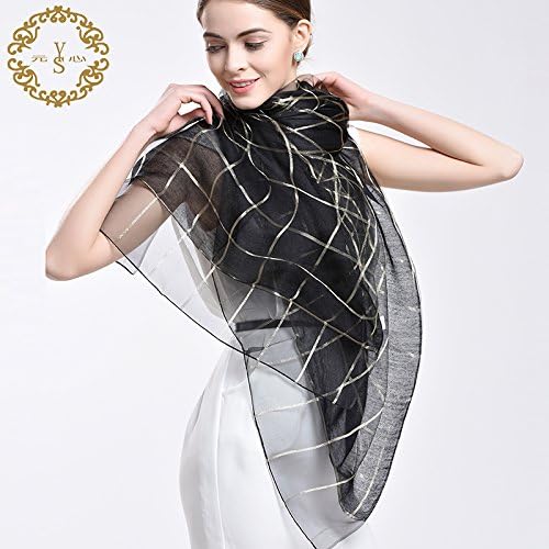YRXDD Silk Scarf spring and autumn summer female multipurpose sunscreen air-conditioned double-decker long towel shawl