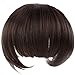 Umiwe(TM) Girls Fashion False Bang Neat Fringe Hairpiece Clip in Hair Extensions,Dark Brown With Umiwe Accessory