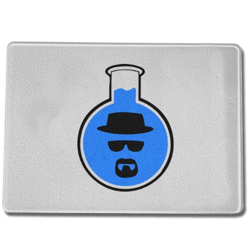 Preisvergleich Produktbild Funtasstic Glasschneidebrett Blue Meth - Riffelglas