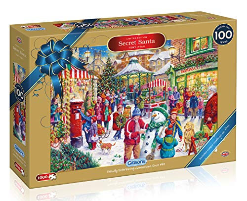 Gibsons Puzzle de Noël en édition limitée Motif Père Noël