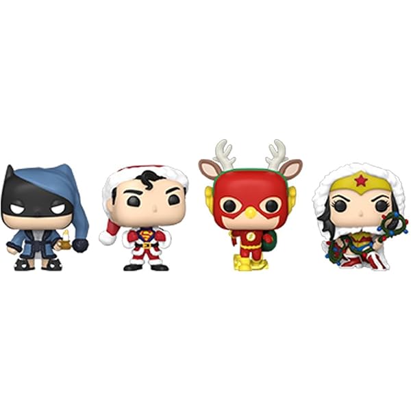 Funko! POP 4PK DC Holiday, FUN58577, Multicoloured : Funko: Amazon