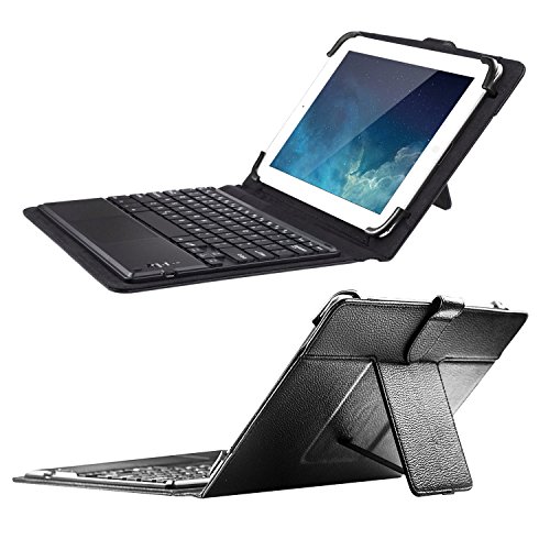 JETech® Bluetooth Drahtlose Tastatur Lederner Smart Hülle mit Touchpad für 9 Zoll und 10 Zoll Tablet-PC, einschließlich Samsung Galaxy Tab 3, Tab 4, Tab A, Tab S2 9.7 10.1 und mehr - 5