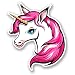 Produktbild 2 x Pretty Pink Einhorn Vinyl Aufkleber Aufkleber Laptop Reise Gepäck Auto Ipad Schild Fun # 6013 - 20cm/200mm Wide