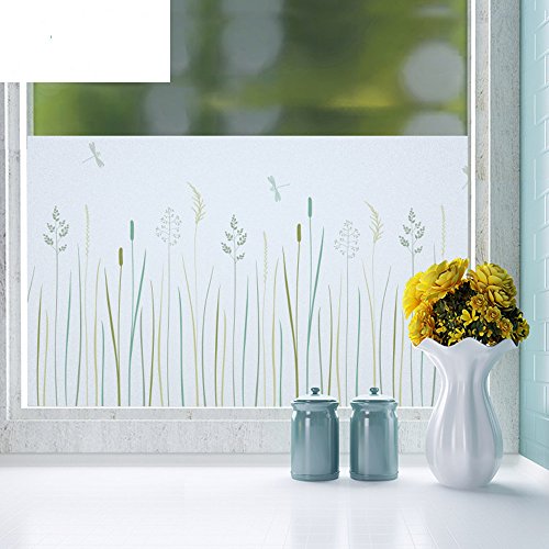 FACAI Fensterfolie Dekorfolie Sichtschutzfolie Fensterschutzfolie Selbsthaftend, Statisch Haftend Version 45*200cm