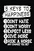 Produktbild 5 Keys To Happiness 1 Don't Hate 2 Don't Worry 3 Expect Less 4 Give More 5 Ride A Horse Any Chance You Get: Lined Journals To Write In (notebook, journal, diary)